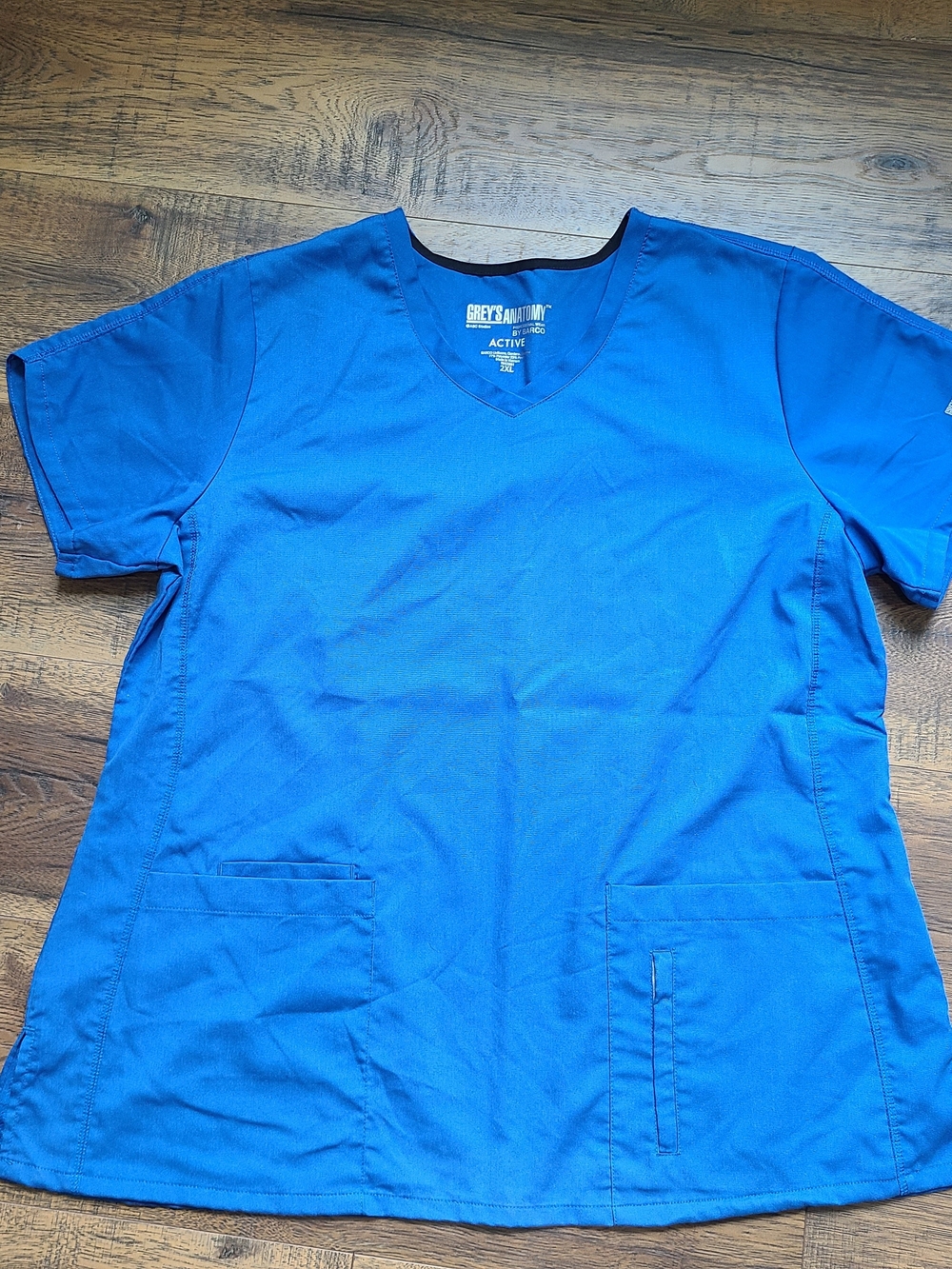 Grey's Anatomy Active Royal Blue V-Neck Scrub Top